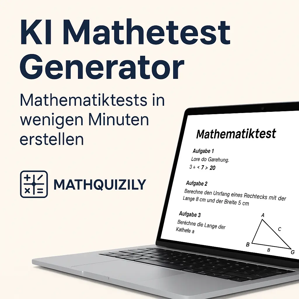 KI Mathetest Generator: Mathematiktests in wenigen Minuten erstellen