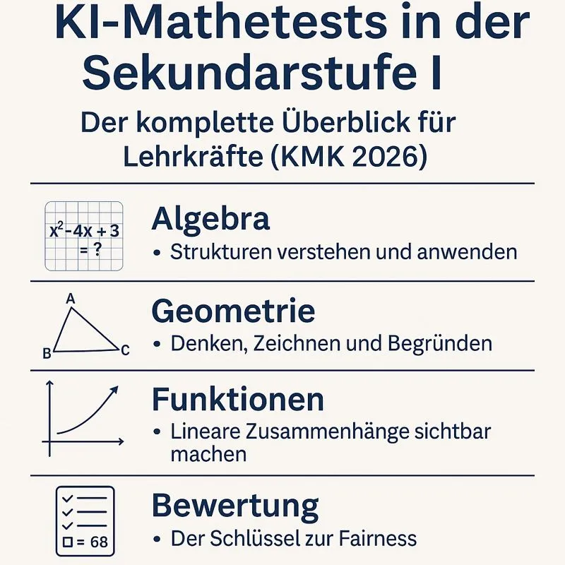KI-Mathetests in der Sekundarstufe I: Der komplette Überblick für Lehrkräfte (KMK 2026)